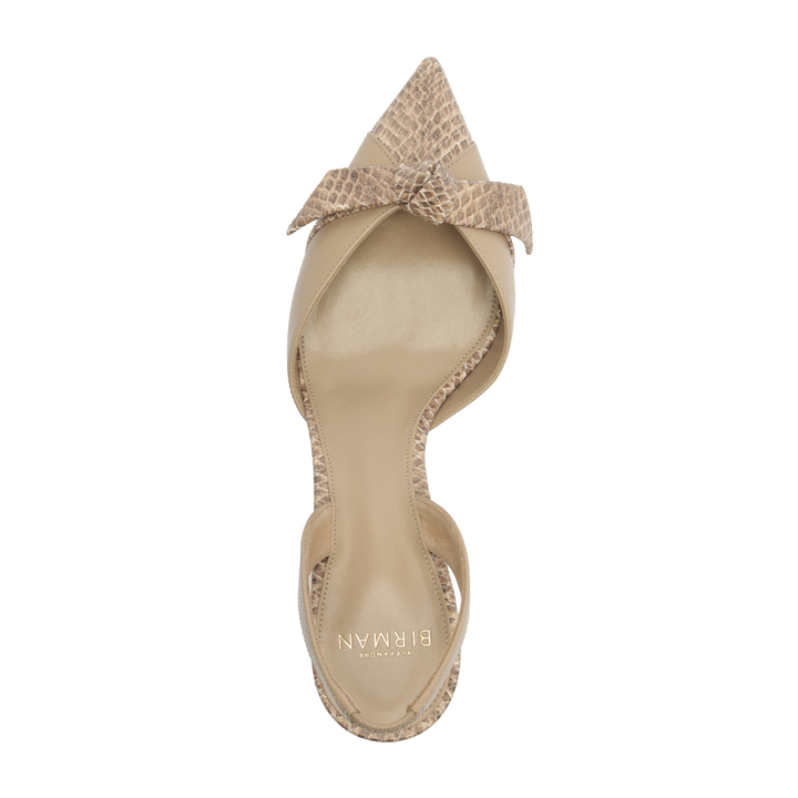 Clarita Slingback Cap Toe 60 Semolina