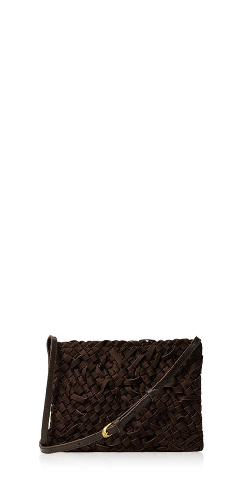 Soho Crossbody Nest Weave Chocolate
