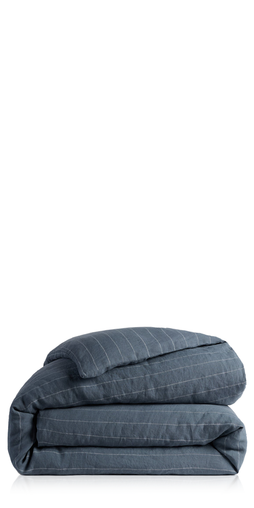 Linen Duvet Cover Dusk Stripe
