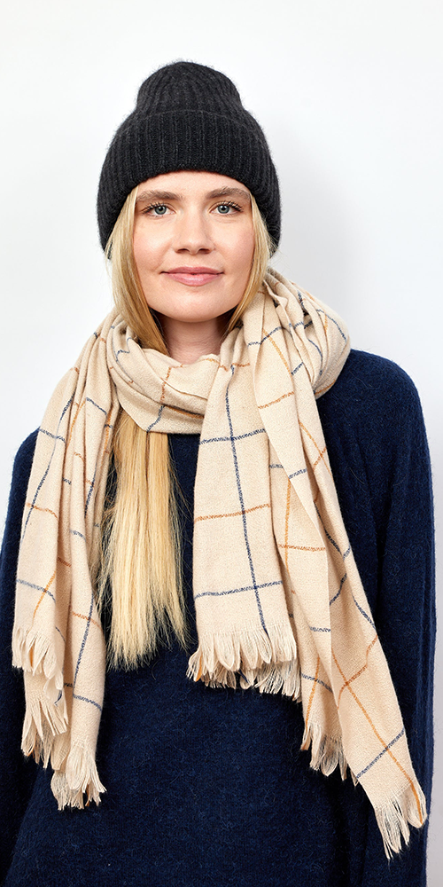 Cashmere Rib Beanie