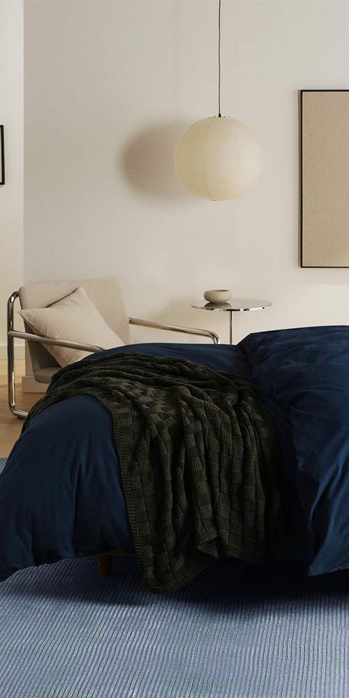Basketweave Throw Evergreen