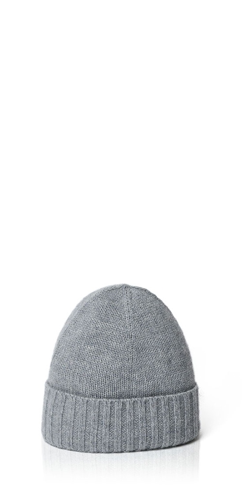 Classic Cashmere Slouchy Beanie Grey