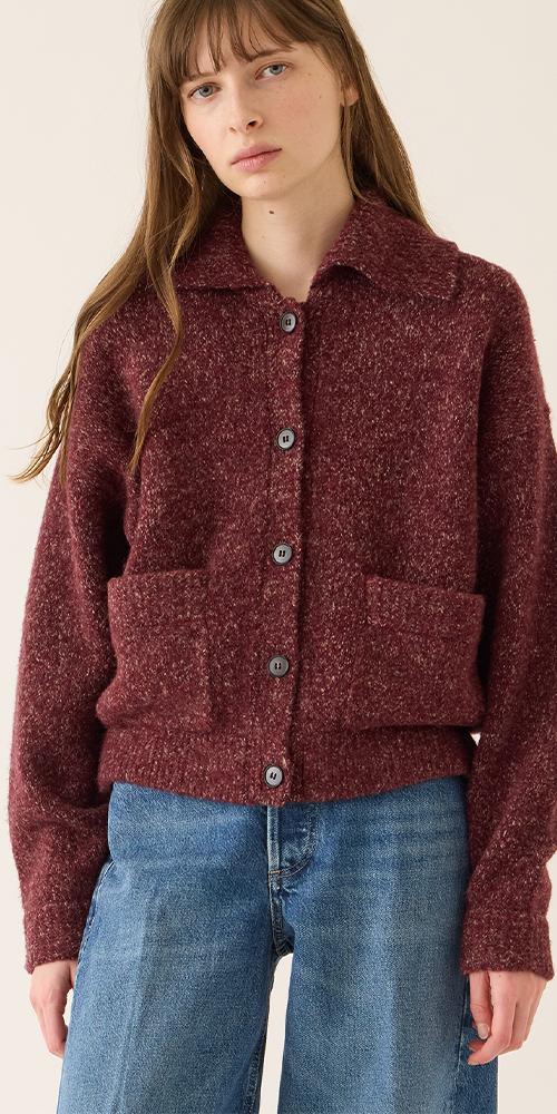 Alice Speckled Wool Alpaca Cardigan