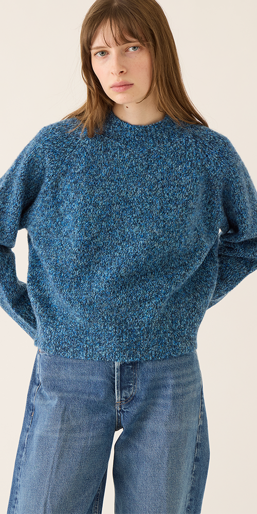 Margot Speckled Wool Alpaca Sweater
