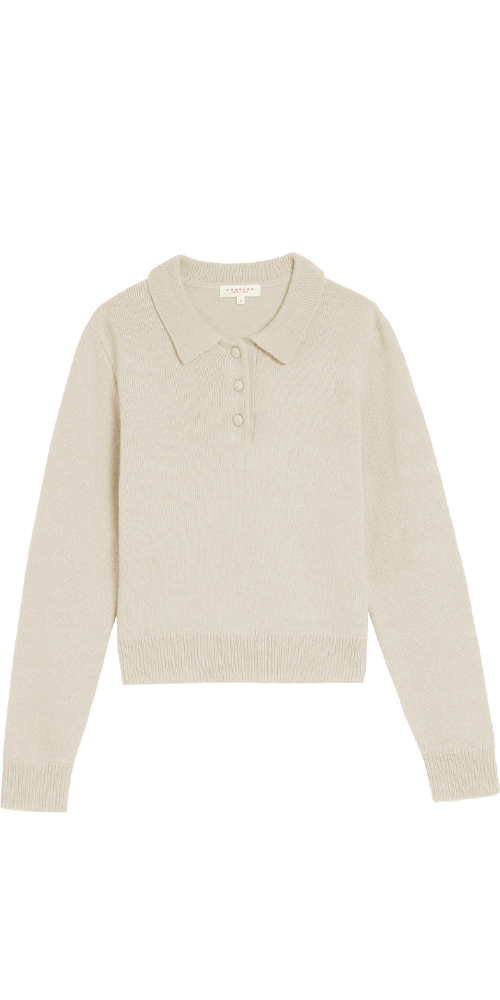 Robin Alpaca Polo Sweater