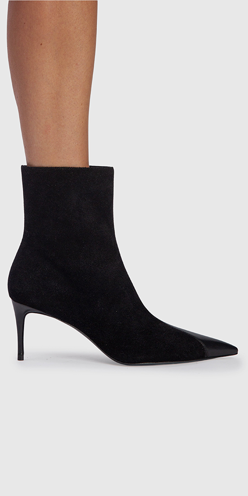 Oblika 70MM Suede Boot Black