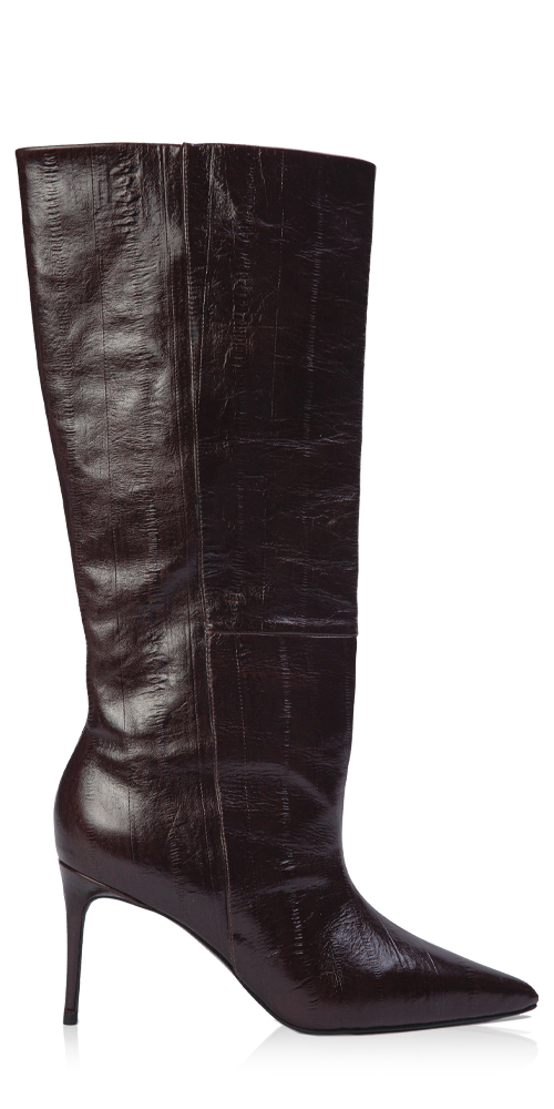 Kath 80MM Leather Boot Brown