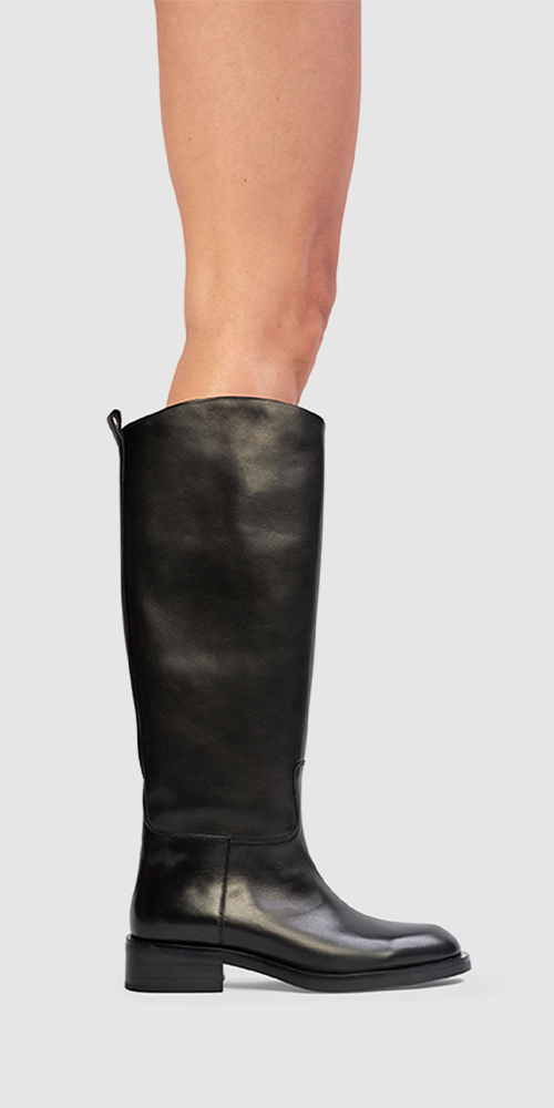 Pace 40MM Leather Boot Black