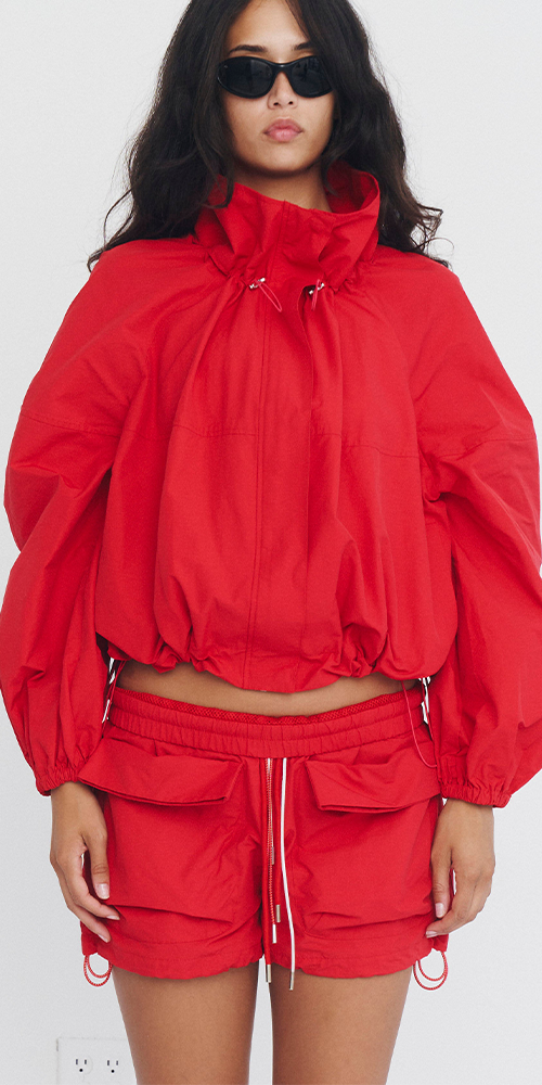Alma Anorak Jacket Red