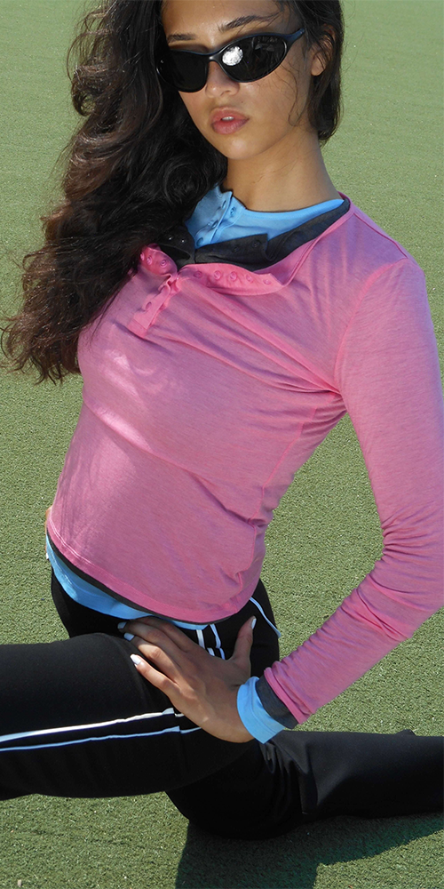 Haram Henley Top Pink