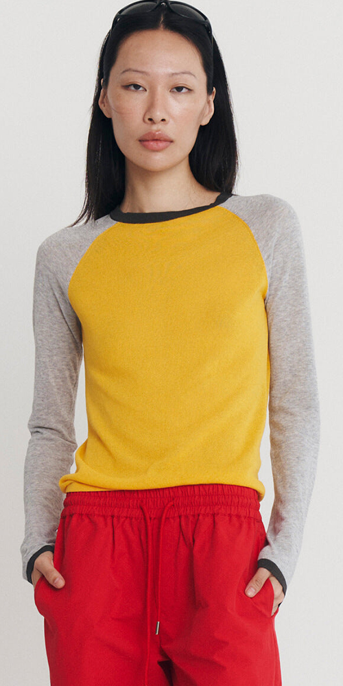 Mirinae Raglan Knit Top Maracuja Multi