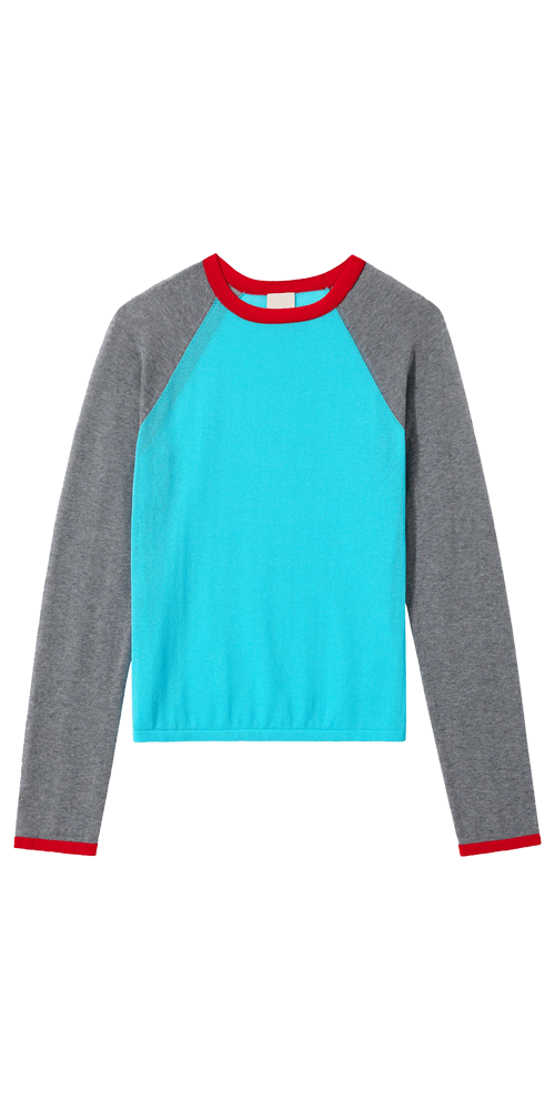 Mirinae Raglan Knit Top Geleira Multi