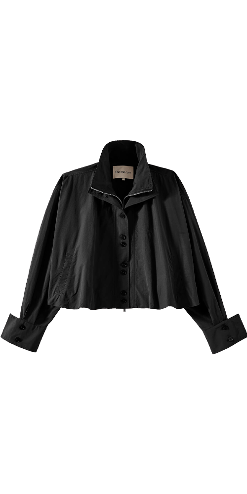 Amaryllis Cropped Jacket Black