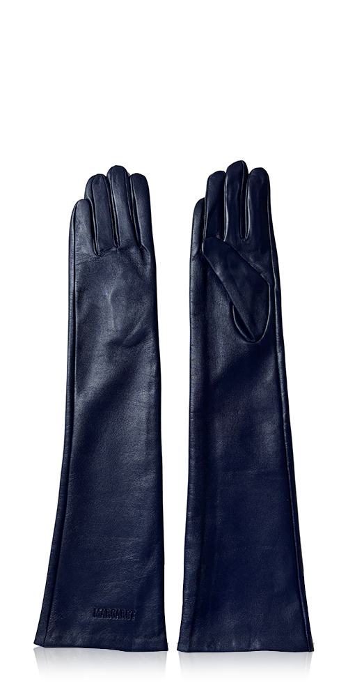 Leather Opera Gloves Navy