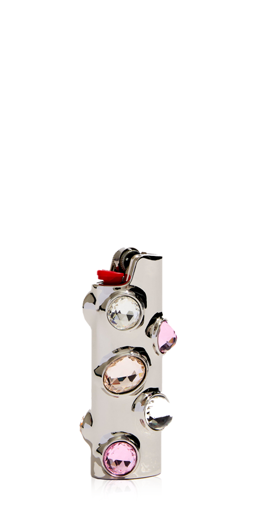 Gemstoned Lighter Case Lavender