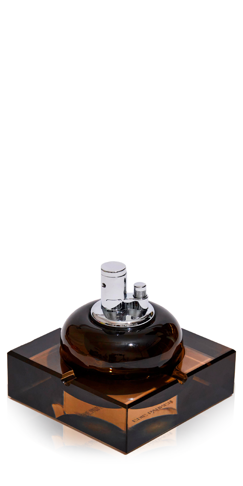 Glass Tabletop Lighter Espresso