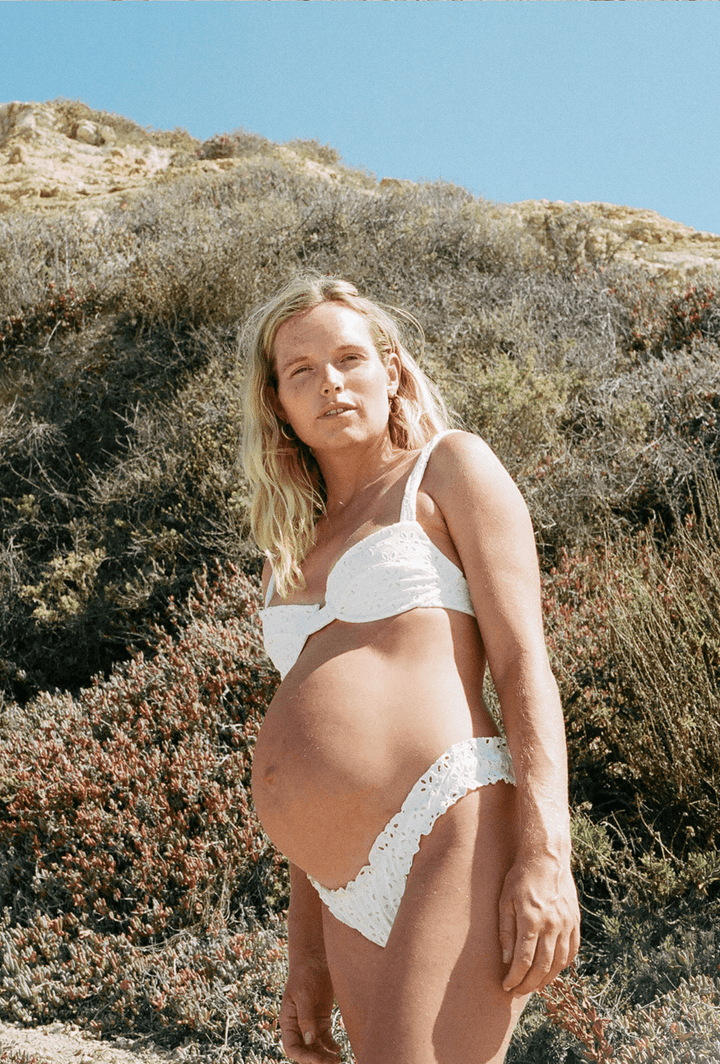 The Chloe Bottom in Broderie Anglaise