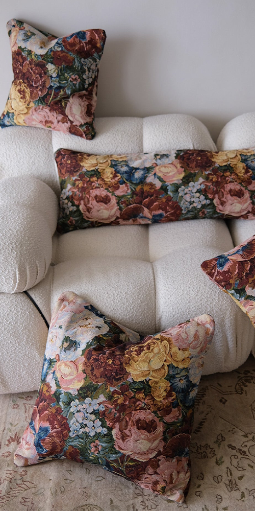 Rosalie Reversible Tapestry Pillow