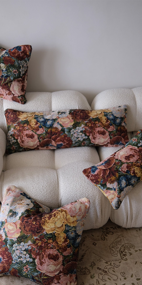 Rosalie Reversible Tapestry Long Lumbar