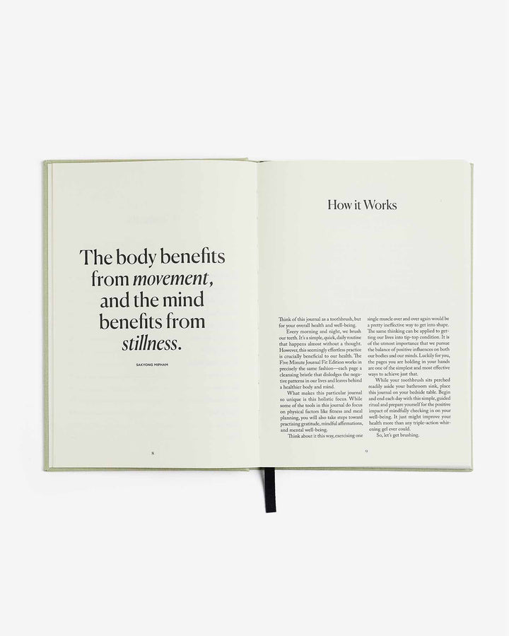 The Five Minute Journal Health &amp; Fitness Edition