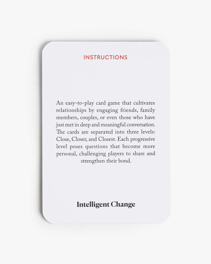 Get Closer Conversation Game - Original