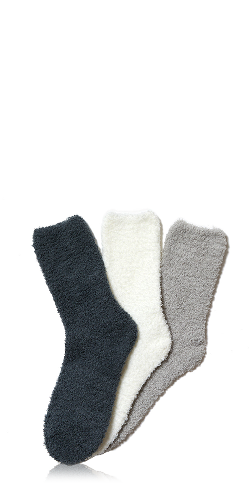 3 Pack Plush Cozy Socks