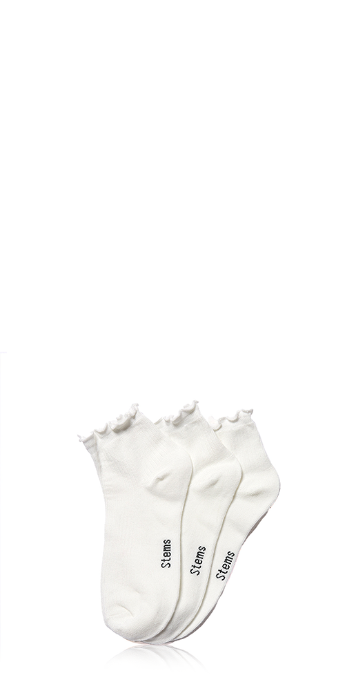 3-Pack Everyday Ruffle Socks