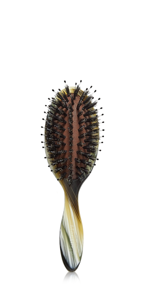 Travel Hair Brush Horn