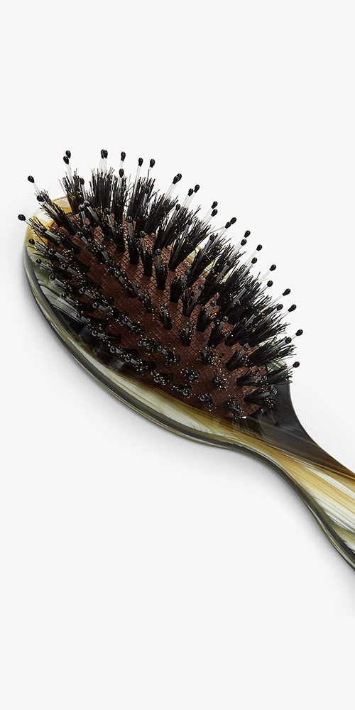 Travel Hair Brush Horn
