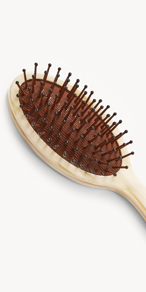 Travel Detangling Hair Brush Alabaster