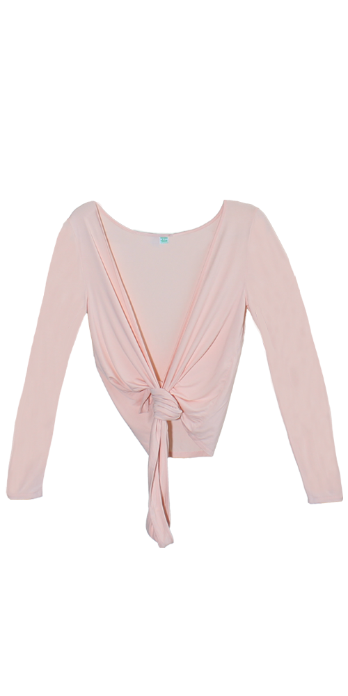 Ballerina Wrap Top Powder Pink