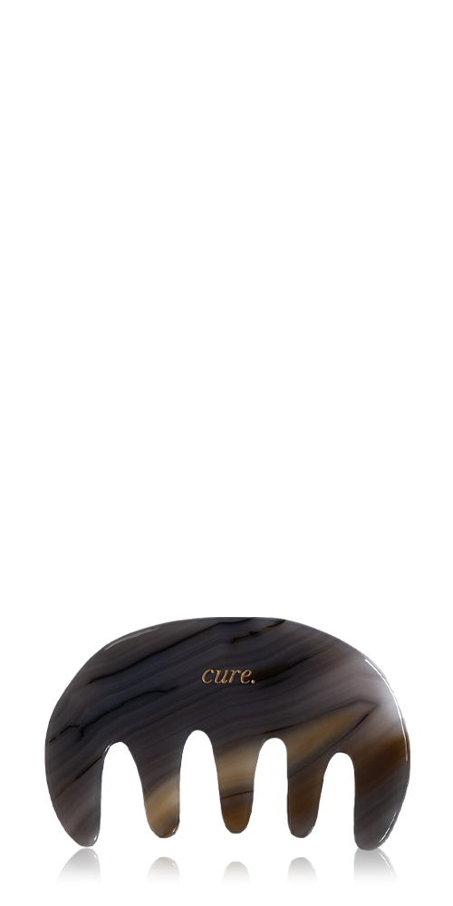 Natural Agate Scalp Comb for thick hair