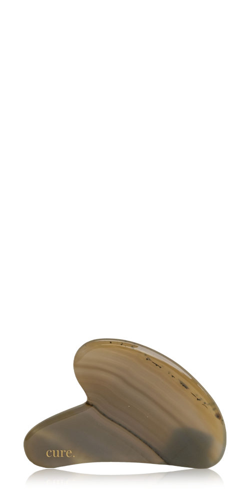 Natural Agate Heart Gua Sha