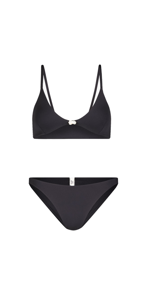 Luna Bikini with Pearl in Black