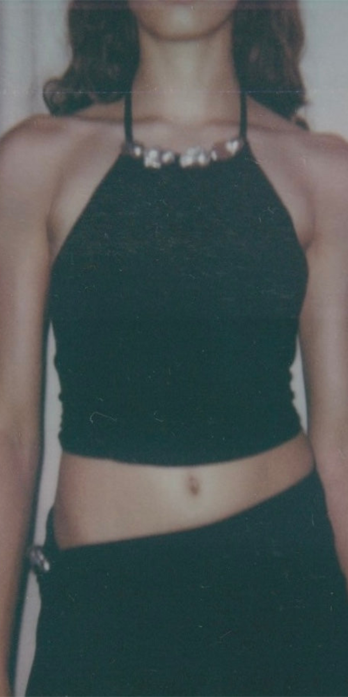 Orchid Top in Black