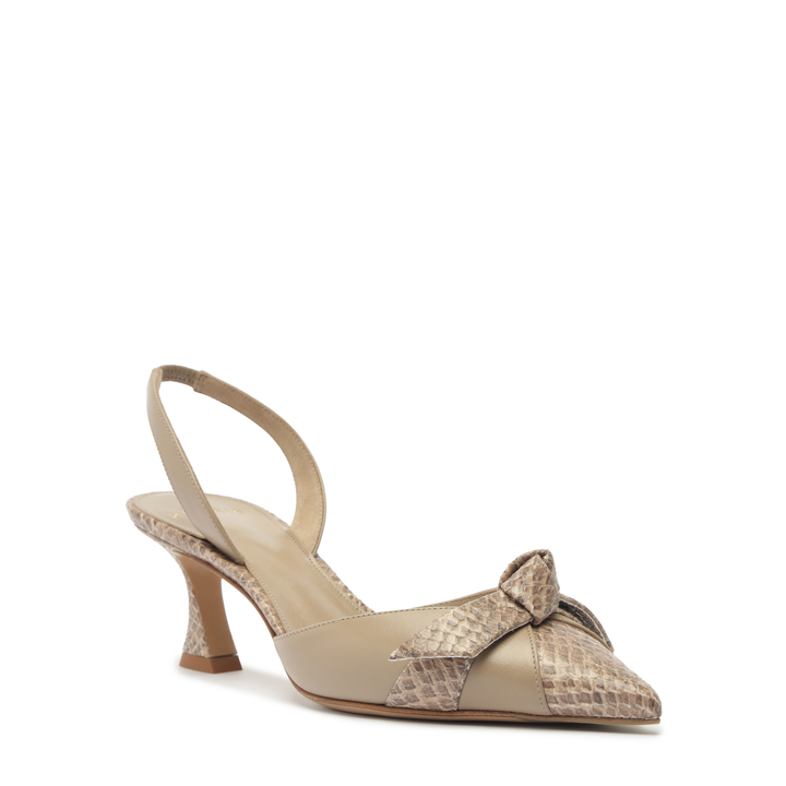 Clarita Slingback Cap Toe 60 Semolina