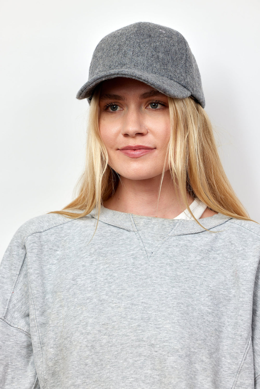 Solid Shetland Baseball Cap Heather Grey