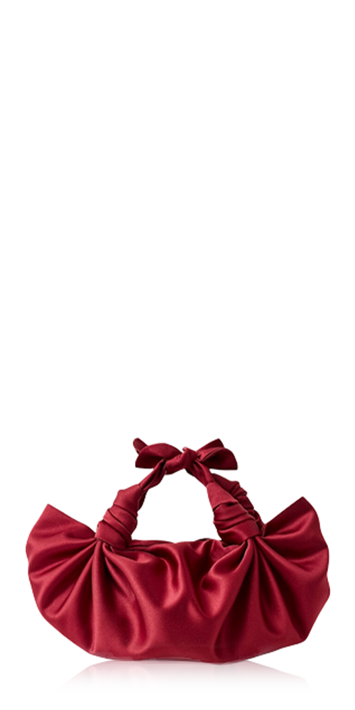 Silk Knot Bag Merlot