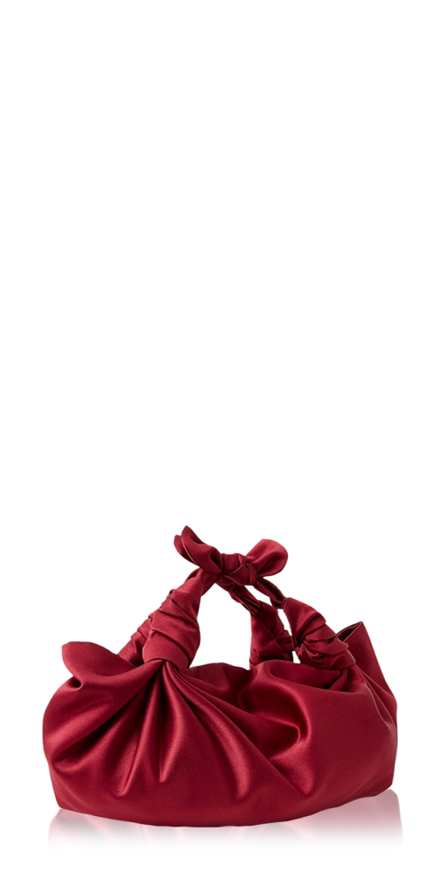 Silk Knot Bag Merlot