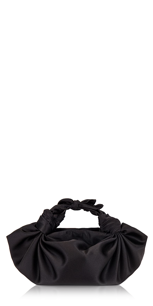 Silk Knot Bag Black