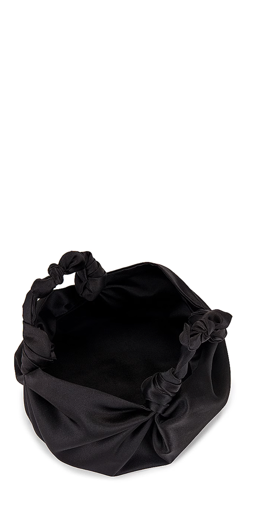 Silk Knot Bag Black