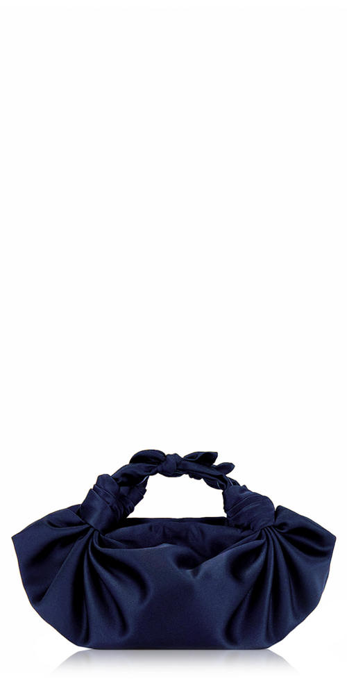 Silk Knot Bag Navy