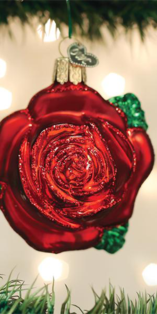 Red Rose Ornament