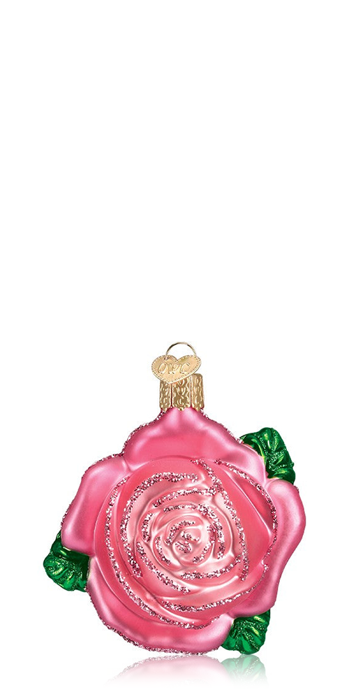 Pink Rose Ornament