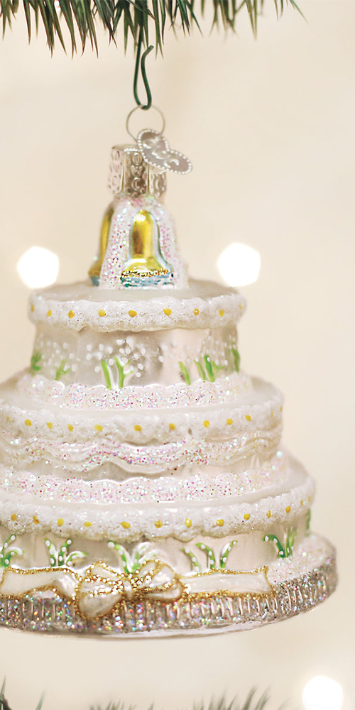 Wedding Cake Christmas Ornament