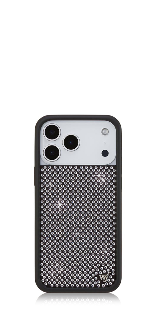 Rhinestone iPhone Case | White