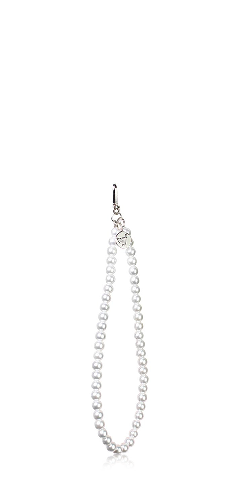Pearl Wristlet | White