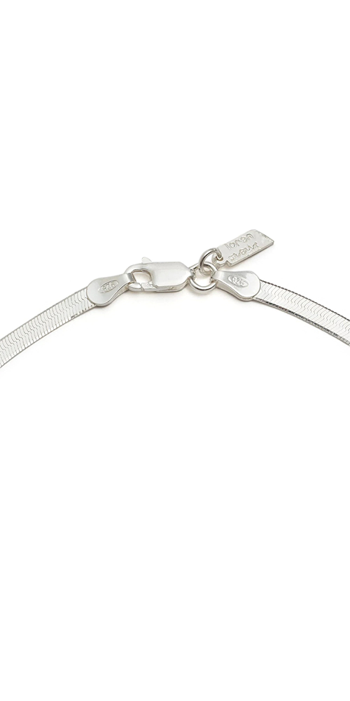 Sterling Silver Herringbone Necklace