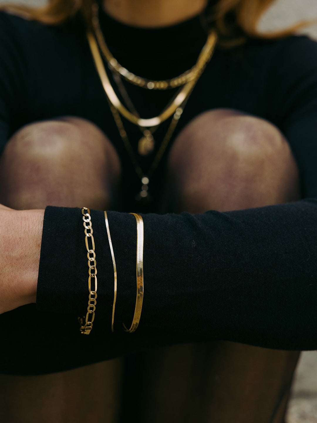 Vermeil Herringbone Bracelet