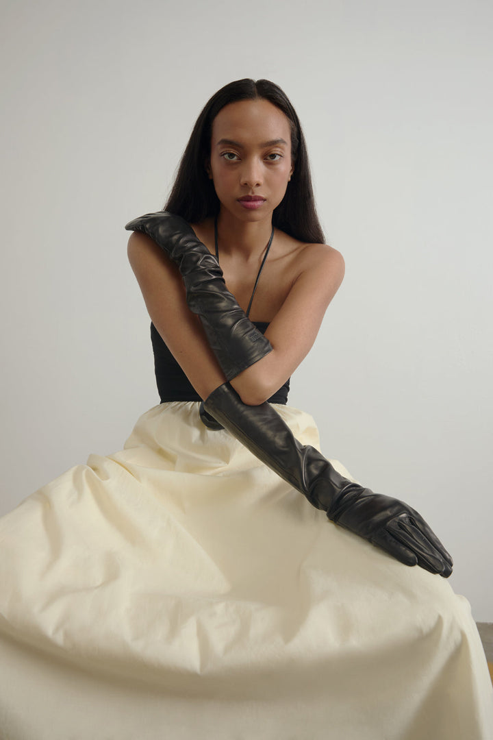Leather Opera Gloves Ink